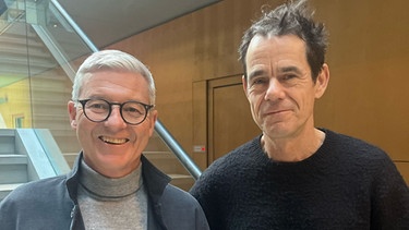 BR-Kinoexperte Markus Aicher mit dem Filmregisseur Tom Tykwer  | Bild: (c) Markus Aicher