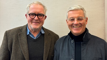 Schauspieler Harald Krassnitzer mit dem BR-Kinoexperten Markus Aicher  | Bild: @ Markus Aicher