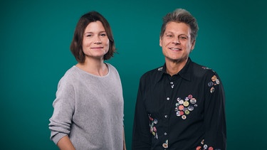 Moderationspaar Birgit Frank und Noe Noack | Bild: BR/Lisa Hinder