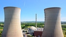 Die Kühltürme des Atomkraftwerkes Grafenrheinfeld. | Bild: BR