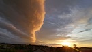 Wolkenwalze heute früh über Teuchatz | Bild: Mario Krug, Teuchatz, 05.07.2023