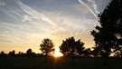 Sonnenuntergang hinterm Bad Windsheimer Golfplatz. | Bild: Frank Wiemer, Bad Windsheim, 15.08.2023