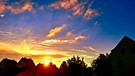 Ein wunderschöner Sonnenaufgang. Aufgenommen um 07.18 Uhr in Forchheim Stadtmitte.  | Bild: Sebastian Fischer, Forchheim, 15.07.2024