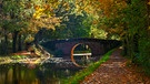 Steinerne Brücke am alten Kanal in der Nürnberger Gartenstadt. | Bild: Benita Mägerlein, Nürnberg, 17.10.2024