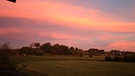 Morgenrot, Schlechtwetterbot. | Bild: Werner Schorn, Untermerzbach, 18.10.2024