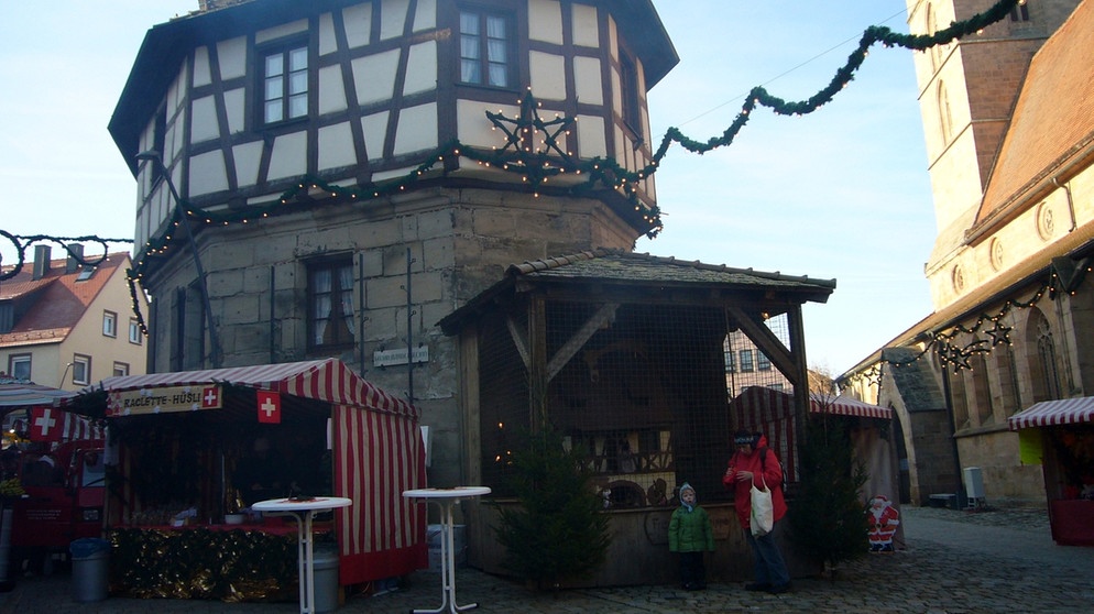 Fronfeste mit Fränkischer Krippe, Weihnachtsmarkt Langenzenn  | Bild: Helmut Böhm, Langenzenn (12.12.11)