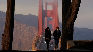 Golden Gate-Bridge in San Francisco | Bild: BR Bild/dpa/Jeff Chiu