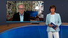 BR24 Moderatorin Ursula Heller im Gebräch mit Albrecht von Lucke | Bild: Bayerischer Rundfunk 2023