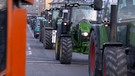 Traktorenkonvoi in Augsburg | Bild: Bayerischer Rundfunk 2024
