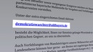 Website mit Adresse des AfD-Meldeportals | Bild: Bayerischer Rundfunk 2024
