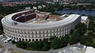 Kongresshalle Nürnberg aus der Luft | Bild: Bayerischer Rundfunk 2024