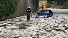 Überfluteter Straßenzug | Bild: Bayerischer Rundfunk 2024