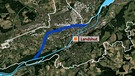 Karte von Landshut mit Flutmulde | Bild: Bayerischer Rundfunk 2024