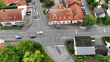Kreuzung mit KI-Ampel | Bild: Bayerischer Rundfunk 2024