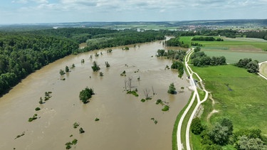 Flutpolder Riedensheim - Ungenutzte Hochwasser-Bremse | Bild: Bayerischer Rundfunk 2024