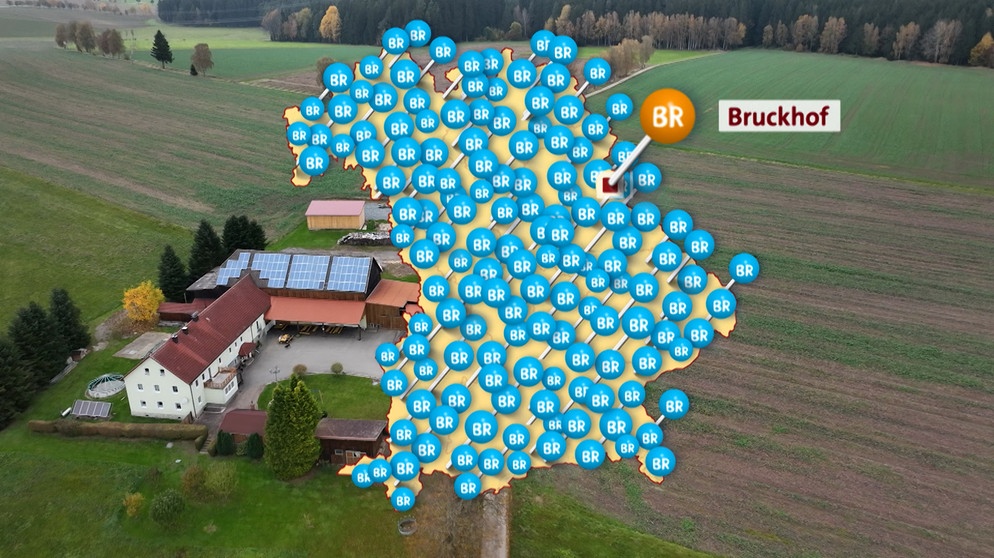 Karte: Bruckhof | Bild: Bayerischer Rundfunk 2024