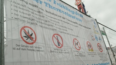 Cannabis: Keine Joints auf Volksfesten | Bild: Bayerischer Rundfunk 2024