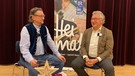 Studiogast Ernst Hutter im Interview bei Werner Aumüller | Bild: Bayerischer Rundfunk 2024