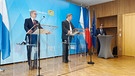 Treffen der Ministerpräsidenten Fiala und Söder in Cham | Bild: Bayerischer Rundfunk 2024