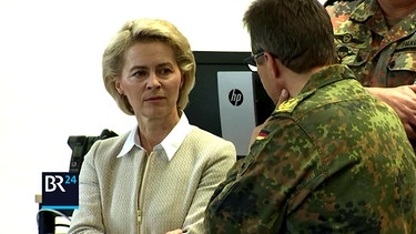 von der Leyen beim Kommando Territoriale Aufgaben | Bild: Bayerischer Rundfunk