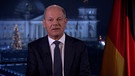 Neujahrsansprache 2025 Kanzler Scholz | Bild: Bayerischer Rundfunk 2024