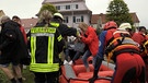 Evakuierungsaktion in Wertingen | Bild: Bayerischer Rundfunk 2024