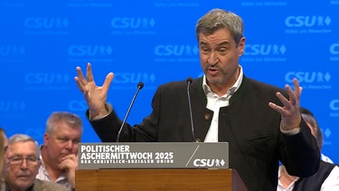 CSU-Chef Markus Söder | Bild: Bayerischer Rundfunk 2025