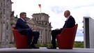 ARD-Sommerinterview: Söder fordert schnellere Abschiebungen | Bild: Bayerischer Rundfunk 2024