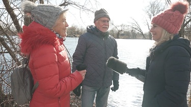 Monika und Gerhard Greiml am kleinen Olchinger See  | Bild: BR Fernsehen