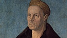Jakob Fugger II. (der Reiche) auf einem Gemälde um 1518 von Albrecht Dürer. | Bild: BR/Barbara Leinfelder