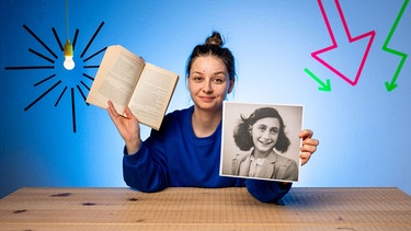 Wer war Anne Frank? | Checkerin Marina erzählt die Geschichte von Anne Frank und ihrem Tagebuch. | Bild: BR | megaherz GmbH | Hans-Florian Hopfner