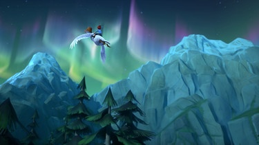 Das Nordlicht-Wunder (Folge 10) | Ein wunderschönes Nordlicht erscheint am Nachthimmel. | Bild: 2016 Studio 100 Animation / Studio 100 NV / BR