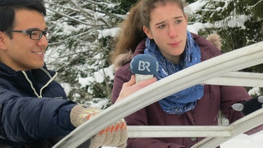 Beim TurnOn-Workshop in Wunsiedel: Schülerreporter nehmen am Aktiv-Parcours teil | Bild: BR/Bildungsprojekte