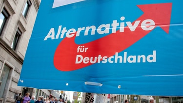 Wahlplakate der AfD: CDU und AfD in Thüringen führten Gespräche | Bild: picture-alliance/dpa