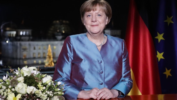 Bundeskanzlerin Angela Merkel hält die Neujahrsansprache 2017 | Bild: pa/dpa/Markus Schreiber