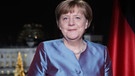 Bundeskanzlerin Angela Merkel hält die Neujahrsansprache 2017 | Bild: pa/dpa/Markus Schreiber