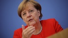 Merkel bei der Sommerpressekonferenz am 29. August 2017 | Bild: picture alliance / Michael Kappeler/dpa