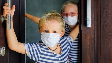 Kinder mit Maske (Symbolbild) | Bild: colourbox.com