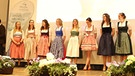 Kandidatinnen für das Amt der Milchkönigin | Bild: Bayerischer Rundfunk