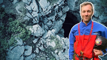 Stephan Bauhofer von der Bergwacht Bayern war 2014 als erster Retter beim verunglückten Höhlenforscher in der Riesending-Schachthöhle. | Bild: BR/ Bernhard Finger, Nils Fricke, Montage: BR
