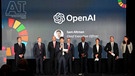 OpenAI-Chef Sam Altman spricht auf einem KI-Event in New York | Bild: picture alliance / ASSOCIATED PRESS | Bryan R. Smith