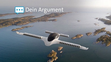 Das Elektro-Flugtaxi des Herstellers Lilium beim morgendlichen Flug über Inseln. | Bild: -/Lilium/dpa