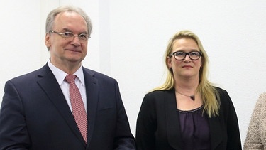 Reiner Haseloff und Katrin Budde | Bild: picture-alliance/dpa