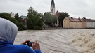 Hochwasser an der Iller in Kempten | Bild: picture-alliance/dpa