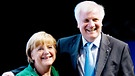 Horst Seehofer und Angela Merkel | Bild: dpa/Tobias Hase