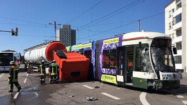 Straßenbahnunfall in Augsburg | Bild: Thomas Pösl/BR