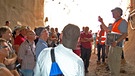 Besucher beim Tag der offenen Baustelle | Bild: BR-Mainfranken / Farsin Behnam