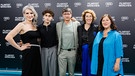 Von links: Hayal Kaya (Schauspielerin), Riccardo Campione (Schauspieler), Dirk Kummer (Regisseur), Adele Neuhauser (Schauspielerin) und Eva Mattes (Schauspielerin). | Bild: BR/Vera Johannsen