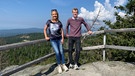 Severin Freund und Marianne Kreuzer auf dem Dreisessel im Bayerischen Wald. | Bild: BR/Laura Huber