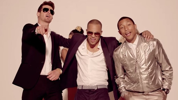 Pharrell, Robin Thicke, T.I. | Bild: Screenshot YouTube Blurred Lines